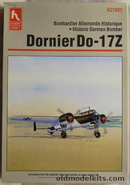 Hobby Craft 1/48 Dornier Do-17Z - German Luftwaffe or Finland, HC1602 plastic model kit